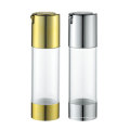 80ml Plastik als Airless Flasche mit Gold und Silber Pumpe und Base